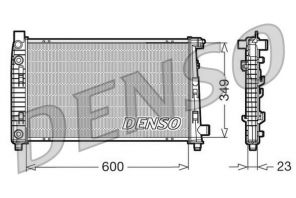 Denso DRM17102 - Chladič vody