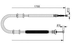 Bosch 1 987 482 590 - Brzdové lano -