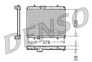 Denso DRM21056 - Chladič vody