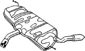 Bosal 220-023 - Zadný tlmič
