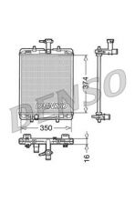 Denso DRM21602 - Chladič vody