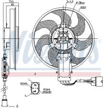 Nissens 85730 - Ventilátor motora -