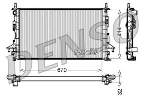Denso DRM23084 - Chladič vody