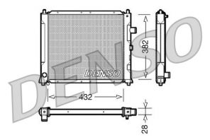 Denso DRM24013 - Chladič vody