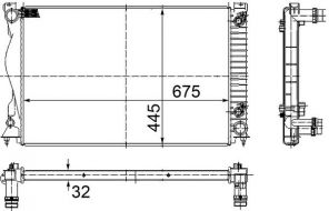 Mahle CR 789 000S - Chladič vody -