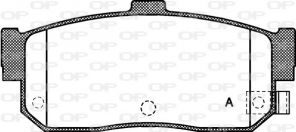 Open Parts BPA0366.22 - Brzdové platničky -