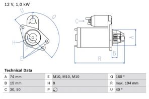 Bosch 0 986 023 920 - Štartér