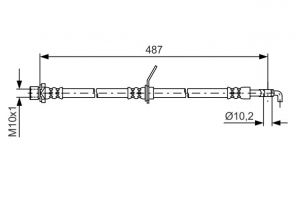 Bosch 1 987 481 633 - Brzdová hadica