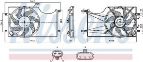 Nissens 850098 - Ventilátor motora