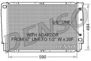 Denso DRM33054 - Chladič vody
