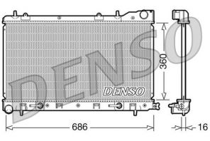 Denso DRM36001 - Chladič vody