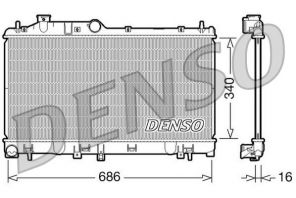Denso DRM36007 - Chladič vody
