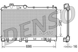 Denso DRM36009 - Chladič vody