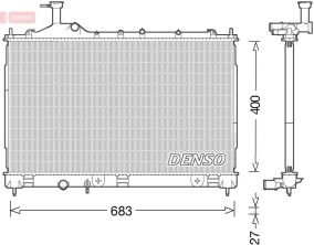 Denso DRM45038 - Chladič vody