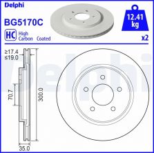 Delphi BG5170C - Brzdový kotúč -