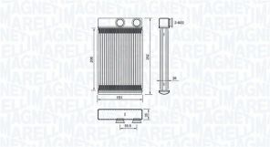 Magneti Marelli 350218478000 - Výmenník tepla vnútorného kúrenia