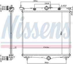 Nissens 607031 - Chladič vody -