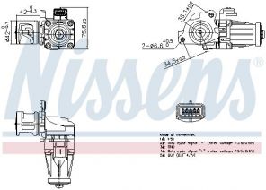 Nissens 98376 - Ventil AGR/EGR -