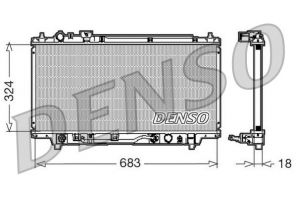 Denso DRM44001 - Chladič vody