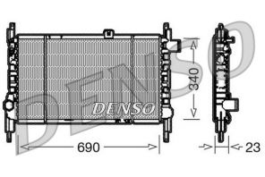 Denso DRM44003 - Chladič vody