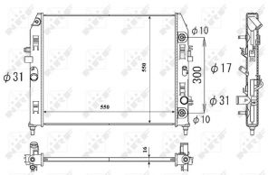 NRF 53851 - Chladič vody -