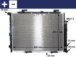 Mahle CR 2204 001S - Chladič vody -