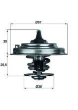 Mahle TX 34 87D - Termostat -