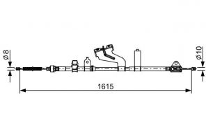Bosch 1 987 482 656 - Brzdové lano -