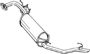 Bosal 282-949 - Zadný tlmič -