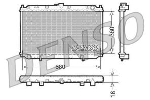 Denso DRM46011 - Chladič vody