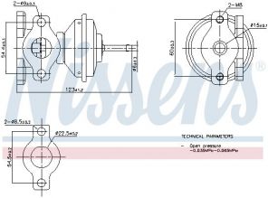 Nissens 98471 - Ventil AGR/EGR -
