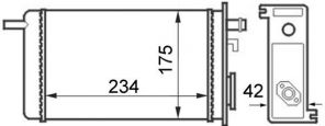 Mahle AH 44 000S - Výmenník tepla vnútorného kúrenia