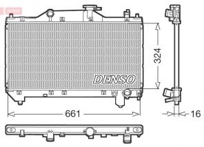 Denso DRM50031 - Chladič vody