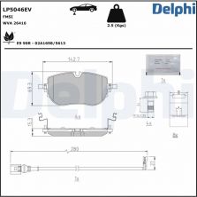 Delphi LP5046EV - Brzdové platničky