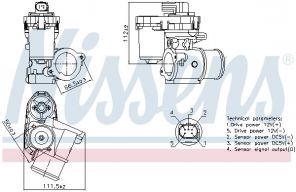Nissens 98347 - Ventil AGR/EGR -