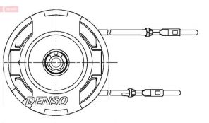 Denso DEA21002 - Ventilátor motora
