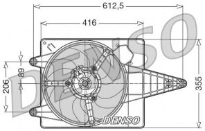 Denso DER01004 - Ventilátor motora