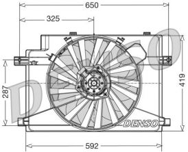 Denso DER01006 - Ventilátor motora