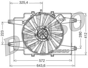 Denso DER01007 - Ventilátor motora