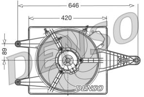 Denso DER01010 - Ventilátor motora