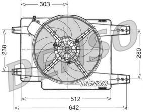 Denso DER01011 - Ventilátor motora