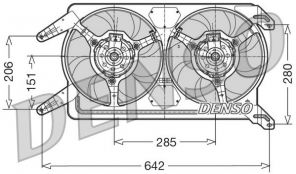 Denso DER01012 - Ventilátor motora