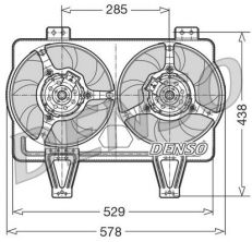 Denso DER01016 - Ventilátor motora