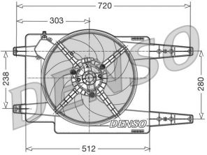 Denso DER01017 - Ventilátor motora