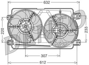 Denso DER01018 - Ventilátor motora