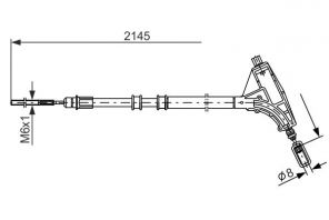 Bosch 1 987 477 592 - Brzdové lano -