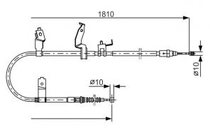 Bosch 1 987 482 052 - Brzdové lano -