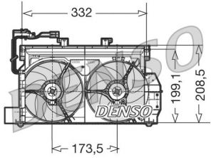 Denso DER07001 - Ventilátor motora