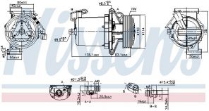 Nissens 890172 - Kompresor -