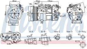 Nissens 891017 - Kompresor -